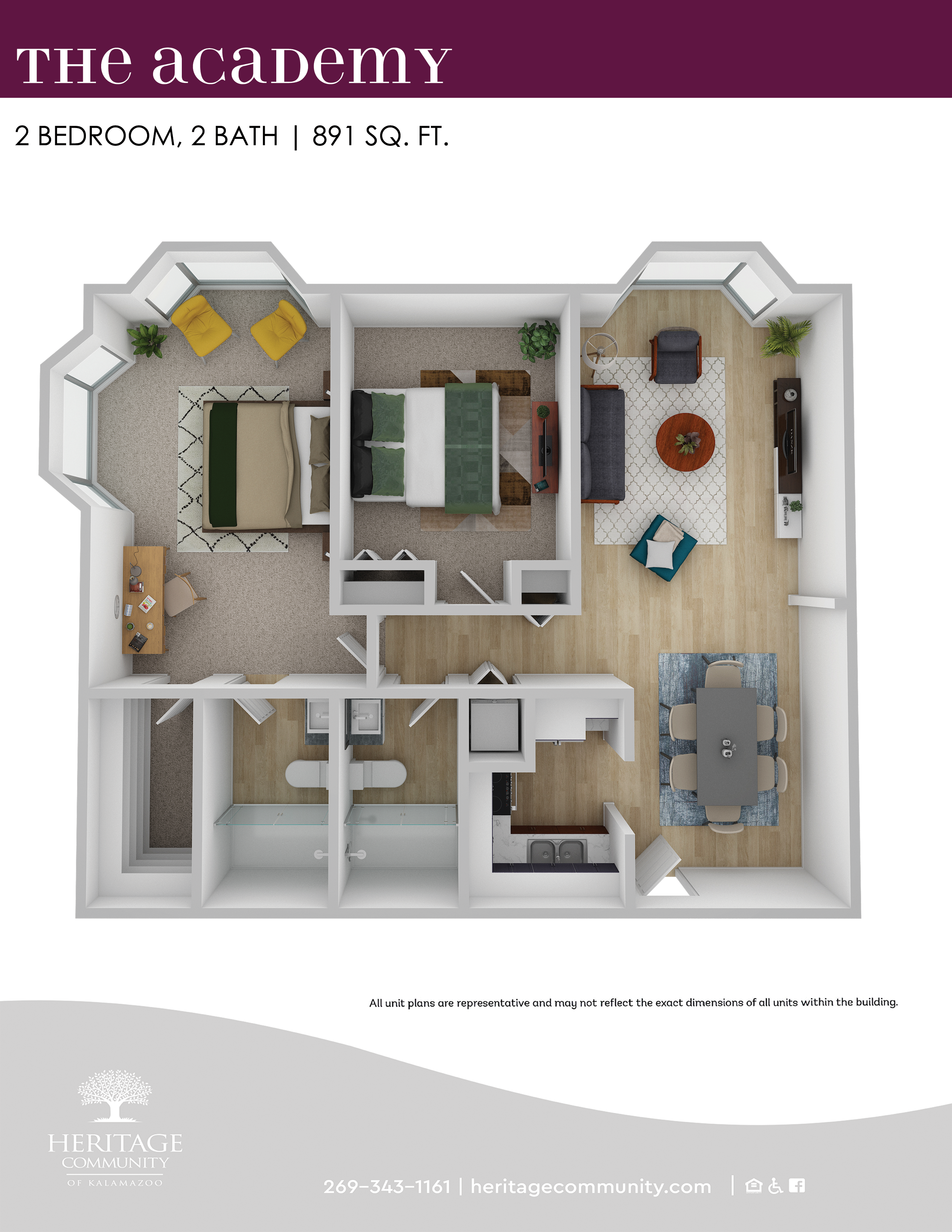 Academy 3D Floorplan Jan 2025