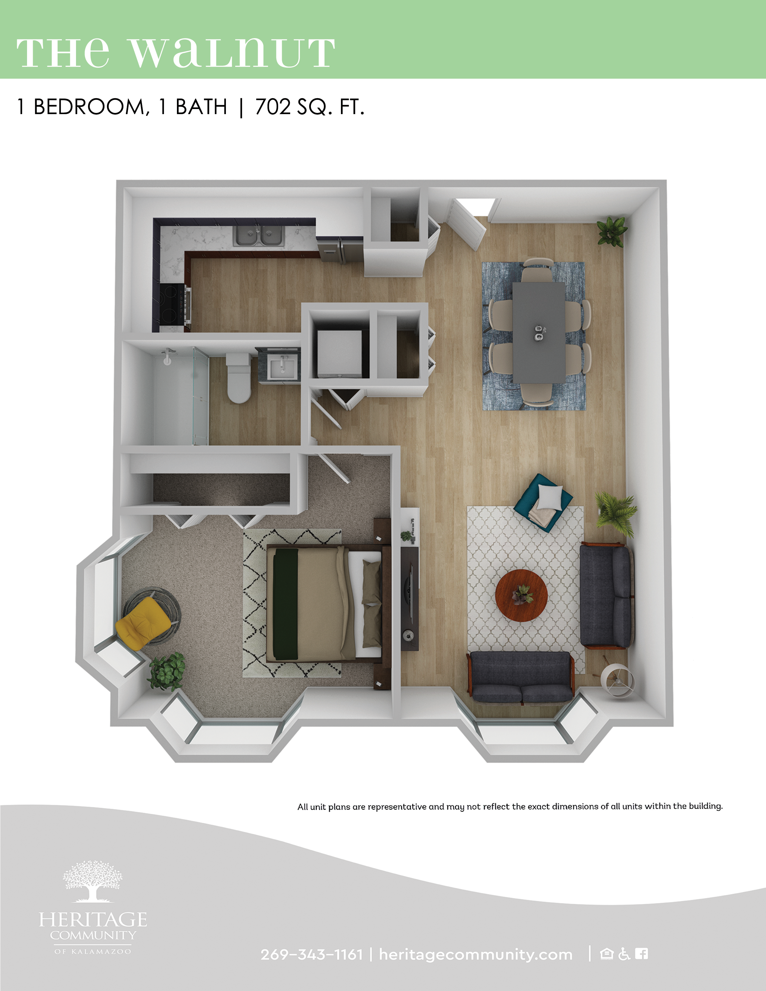 Walnut 3D Floorplan Jan 2025