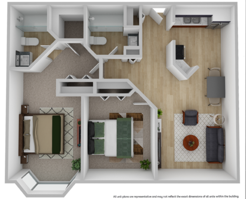 the vine 2 bedroom floor plan