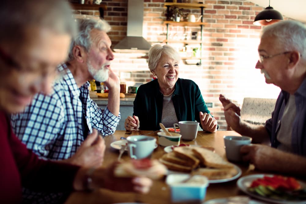 seniors enjoying the benefits of a life plan community